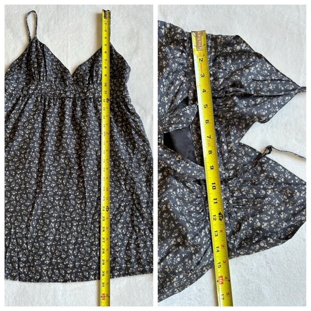 Heritage‎ 1981 Silk V Neck Spaghetti Strap Babydoll Mini Dress - Picture 10 of 10